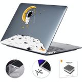 Voor MacBook Pro 14.2 A2442 ENKAY Hat-Prince 3 in 1 Spaceman Pattern Laotop Beschermende Crystal Case met TPU Keyboard Film/Anti-stof Pluggen  Versie: US (Spaceman No.3)