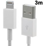 3m OEM Version 8 Pin to USB Sync Data / Charging Cable  For iPhone X / iPhone 8 & 8 Plus / iPhone 7 & 7 Plus / iPhone 6 & 6s & 6 Plus & 6s Plus / iPhone 5 & 5S & SE & 5C / iPad