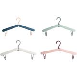 2 PCS Travel Folding Hanger Portable Drying Rack With Small Clamps(Flesh Color)