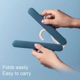 2 PCS Travel Folding Hanger Portable Drying Rack With Small Clamps(Flesh Color)