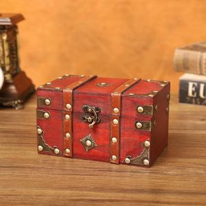Antieke vierkante sieraden opbergdoos film en televisie rekwisieten houten doos  specificatie: 6266 Klein