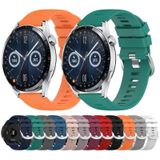 Voor Huawei Watch GT3 42 mm 20 mm effen kleur zachte siliconen horlogeband