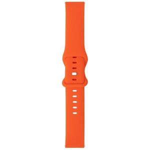 For Samsung Galaxy Watch 3 45mm 8-buckle Silicone Replacement Strap Watchband(Orange)