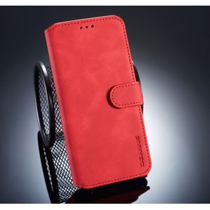 DG.MING Retro Oil Side Horizontal Flip Case for Huawei Mate 20 Lite  with Holder & Card Slots & Wallet (Red)