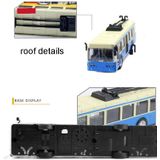 1:87 simulatie legering schoolbus model met licht- en geluidseffecten