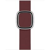 Modern Style Leather Watchband For Apple Watch Series 6 & SE & 5 & 4 40mm / 3 & 2 & 1 38mm(Coffee)