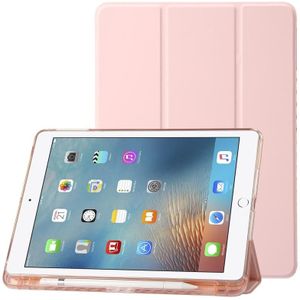 Helder acryl lederen tablethoes voor iPad Air 2 / Air / 9.7 2018 / 9.7 2017