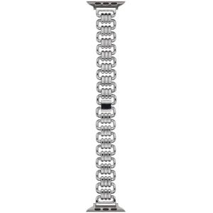 U-ketting metalen horlogeband voor Apple Watch Ultra 49 mm / serie 8 & 7 45 mm / SE 2 & 6 & SE & 5 & 4 44 mm / 3 & 2 & 1 42 mm