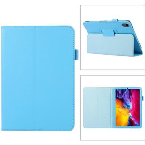 Litchi Texture Horizontale Flip PU Lederen Tablet Case met Houder voor Ipad Mini 6 (Baby Blue)