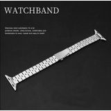 Half-Round Three-Bead Metal Watch Band For Apple Watch Series 7 41mm / 6&SE&5&4 40mm / 3&2&1 38mm(Rose Gold)