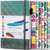 A5 Sterrenhemel Ongedateerd Planner Journal Financile Notebook(Grijs)