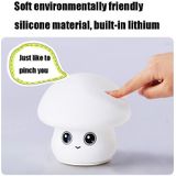 Silicone Colorful Mushroom Night Light Bedside Sleeping Table Lamp  Power source: 0.8W(Obedient Mushroom)