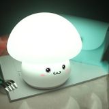 Silicone Colorful Mushroom Night Light Bedside Sleeping Table Lamp  Power source: 0.8W(Obedient Mushroom)