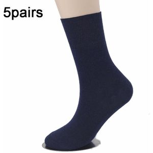 5 paar katoenen slappe sokken Mid-tube sokken dunne sokken met wijde mond voor heren  maat: gemiddeld 37-43