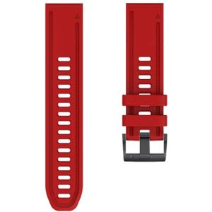 For Garmin Fenix 6S Quick Release Silicone Strap(Red)