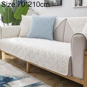Four Seasons Universal Simple Modern Non-slip Full Coverage Sofa Cover  Size:70x210cm(Versailles Beige)