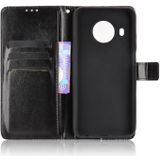 For Nokia X10 / X20 Crazy Horse Texture Horizontal Flip Leather Case with Holder & Card Slots & Lanyard(Black)