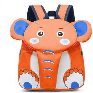 Olifant school rugzak voor kinderen schattig 3D dier Kids school tassen jongens meisjes schooltas (oranje)