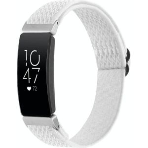 Voor Fitbit Inspire Buckle Wave gevlochten nylon horlogeband