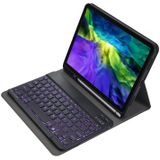 A11BS 2020 Ultra-thin ABS Detachable Bluetooth Keyboard Protective Case for iPad Pro 11 inch (2020)  with Backlight & Pen Slot & Holder (Black)