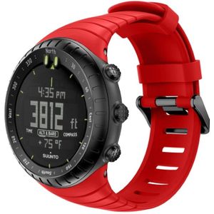 Smart Watch Silicone Wrist Strap Watchband for Suunto Core(Red)