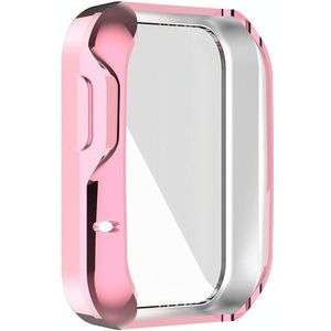 For Xiaomi Mi Watch Lite / Redmi Watch Full Coverage TPU Electroplating Protective Case(Pink)