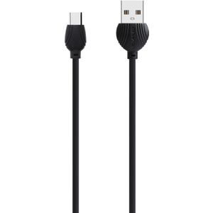 awei CL-62 2 in 1 2.5A USB-C / Type-C Charging + Transmission Aluminum Alloy Double-sided Insertion Data Cable  Length: 1m (Black)