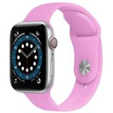 Discoloration in Sun Silicone Replacement Watchband For Apple Watch Series 7 & 6 & SE & 5 & 4 44mm  / 3 & 2 & 1 42mm(White Change Rose Pink)