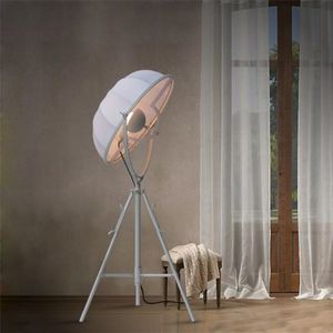 Satellite Studio Tripod Floor Lamp Living Room Bedroom  CN Plug  Size:S(White)