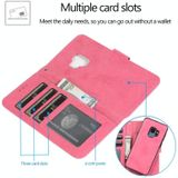 For Samsung Galaxy S9 Retro 2 in 1 Detachable Magnetic Horizontal Flip TPU + PU Leather Case with Holder & Card Slots & Photo Frame & Wallet(Pink)