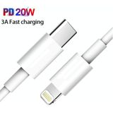 2M PD20W USB-C / TYPE-C tot 8 PIN PD FASTE OPLAGING SYNC-gegevenskabel voor iPhone 13/12-serie