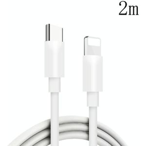 2M PD20W USB-C / TYPE-C tot 8 PIN PD FASTE OPLAGING SYNC-gegevenskabel voor iPhone 13/12-serie