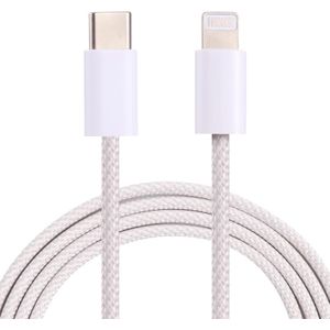 12W PD USB-C / TYPE-C tot 8 PIN-gegevenskabel  kabellengte: 1m