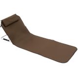 Outdoor Portable Folding Sitting And Reclining Dual-Purpose Chair Fishing Chair Outdoor Camping Recliner Lunch Break Chair  Spec: Single Layer Oxford Cloth  (Coffee)