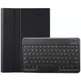 Voor iPad 10th Gen 10.9 2022 YA10B Lamsvacht Textuur Bluetooth Toetsenbord Lederen Tablet Case met Pen Slot (Zwart)