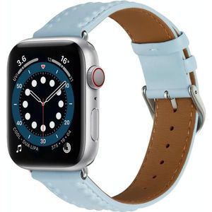 Echt lederen horlogeband met reliëf voor Apple Watch Ultra 49 mm