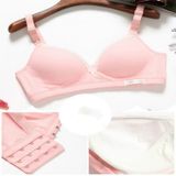Nursing Maternity Clothing Cotton Breast Feeding Bra for Pregnant Women Pregnancy Breast Sleep Underwear  Size:42/95(Pink)