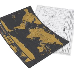 School Teaching Office Supplies Scratch World Map  Size: 82.5 x 59.3cm