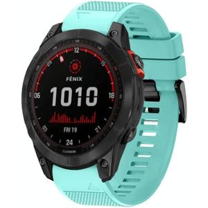 Voor Garmin Fenix 7X Solar 26 mm siliconen horlogeband met snelle release