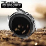 For Samsung Galaxy Watch 3 41mm Electroplating Hollow Half-pack TPU Protective Case(Gray)