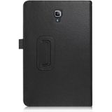Litchi Texture Horizontal Flip Leather Case for Samsung Galaxy Tab S4 10.5 T830 / T835  with Holder (Black)
