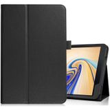 Litchi Texture Horizontal Flip Leather Case for Samsung Galaxy Tab S4 10.5 T830 / T835  with Holder (Black)