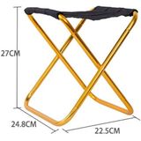 Outdoor Portable Camping Folding Chair 7075 Aluminum Alloy Fishing Barbecue Stool  Size: 24.5x22.5x27cm(Red)