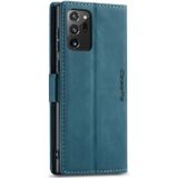 For Samsung Galaxy Note20 Ultra CaseMe Multifunctional Horizontal Flip Leather Case  with Card Slot & Holder & Wallet(Blue)