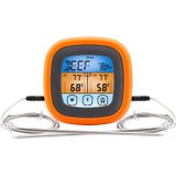 TS-6601-2 Keuken Bakken Touch Digitale Double-naald Kleur Scherm Voedsel Thermometer