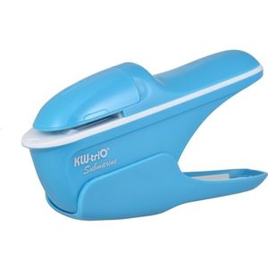 Hand-held Mini Safe Stapleless Staple Max 7 Sheets Paper Binding Machine(Blue)