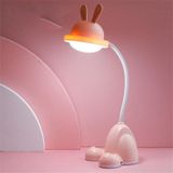 2 PCS Bedroom Bedside Dormitory Desk Study Eye Potection Desk Lamp(FY7710 Pink)