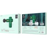 WK WT-FG02 Portable Sports Massage Muscle Gun with 4 Massage Heads (Green)