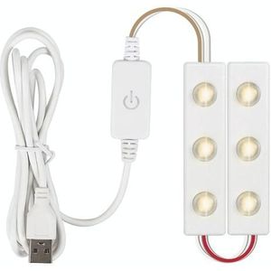 2 in 1 LED Mirror Front Lamp USB Touch Sensor Switch Makeup Live Broadcast Fill Light