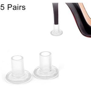 5 Parijs antislip-slijtvaste verhoging schoenen hoge Stiletto hak Protector Caps  willekeurige kleur Delivery(Transparent)